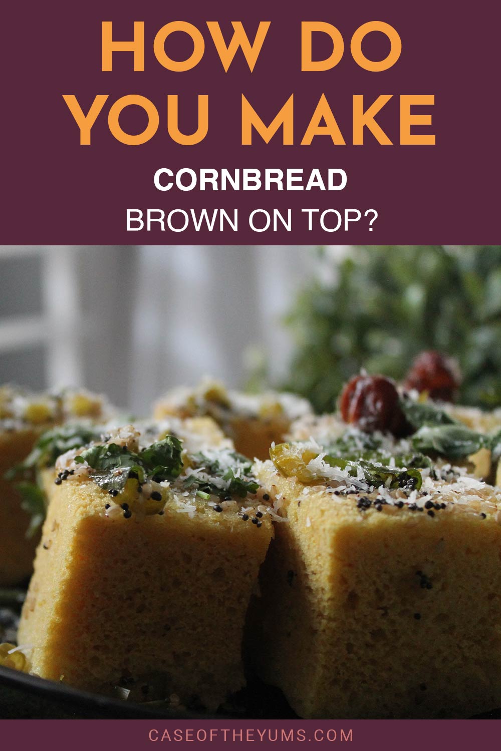 Cornbread pieces - How Do You Make them Brown On Top?