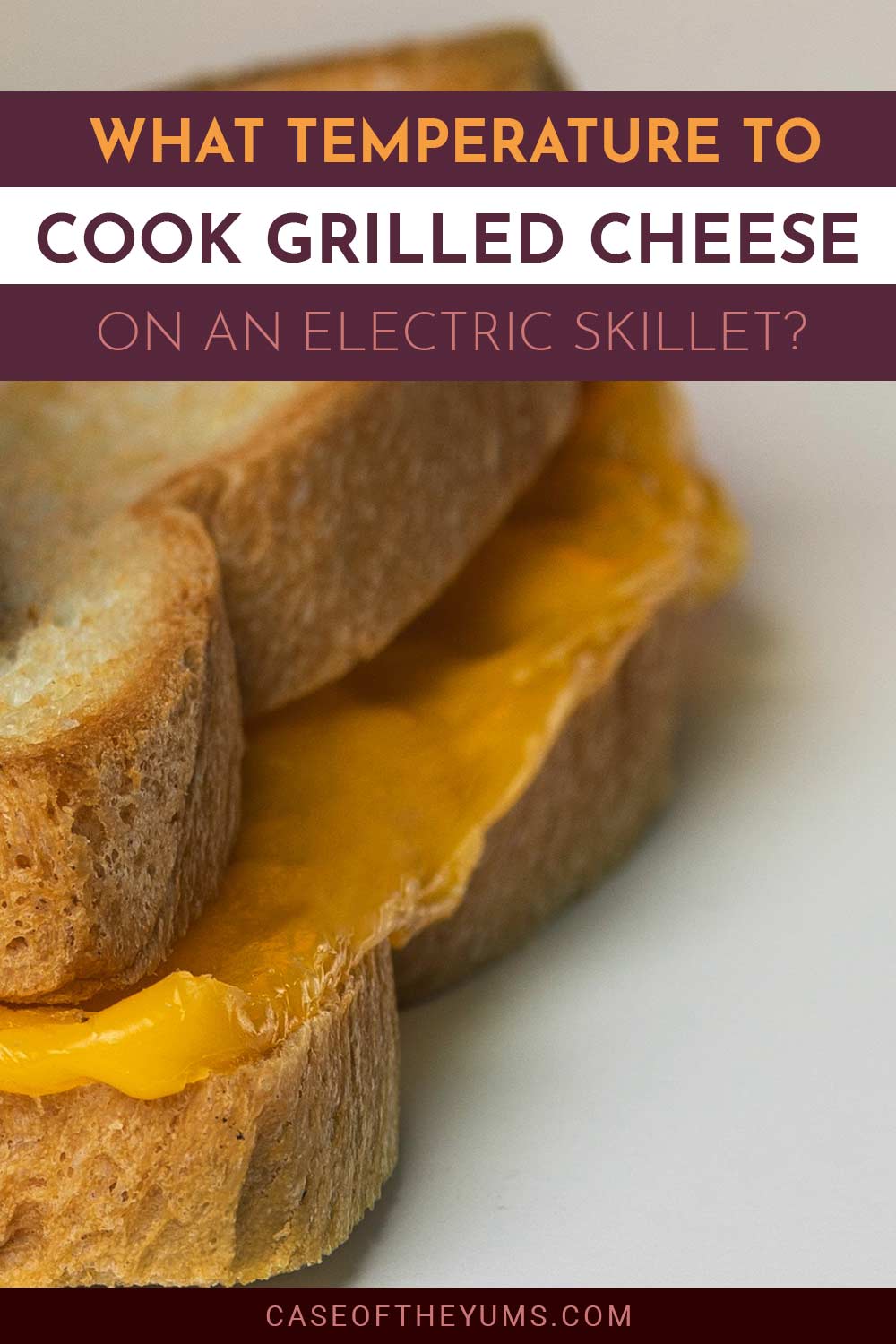 Cheese in 2 slices of bread - What Temperature To Cook Grilled Cheese On An Electric Skillet?