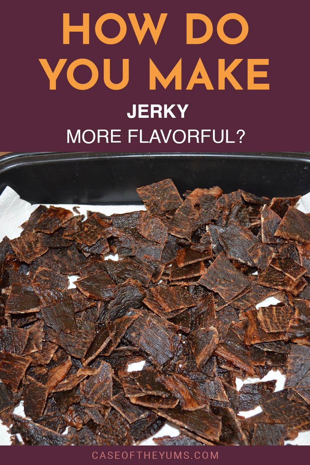 Pieces of jerky on a tray - How Do You Make Jerky More Flavorful?