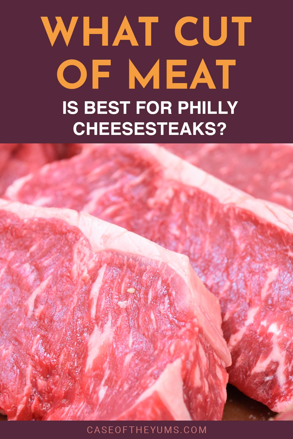 Pieces of raw beef - What cut of meat is best for Philly Cheesesteaks?